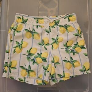 Janie and Jack Lemon Hawaiian Swim Trunks - Size 4